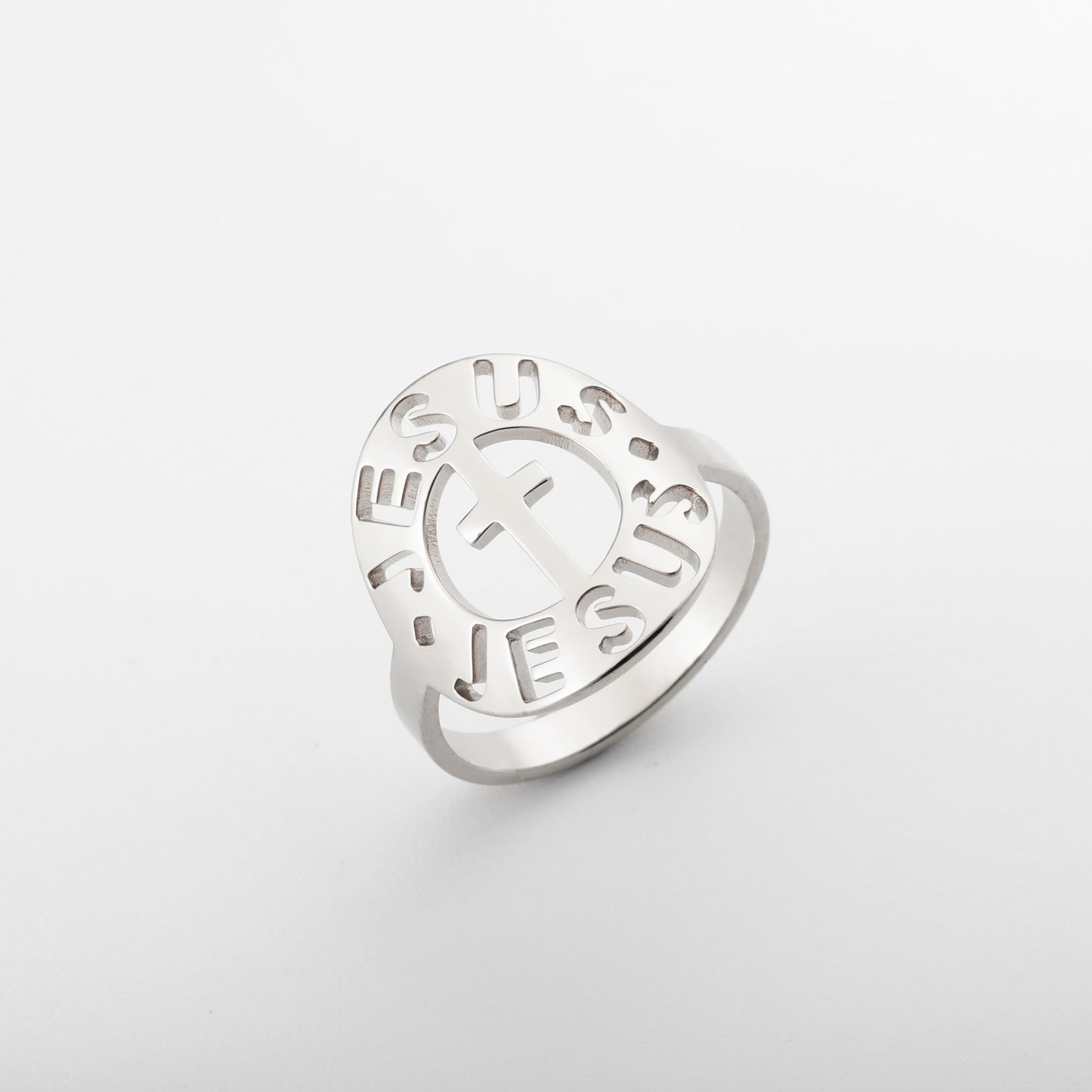 Unisex Retro Titanium Steel Ring With Cross Cut Design Electroplated Stainless Steel Jewelry For Men And Women