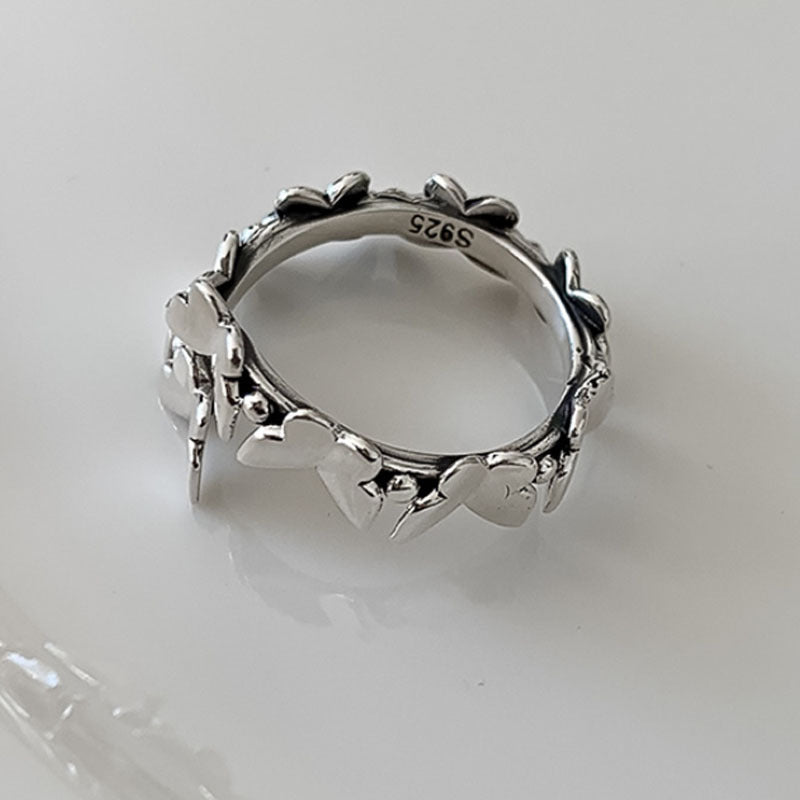 Adjustable Silver Bow Ring Butterfly Design Everyday Wear