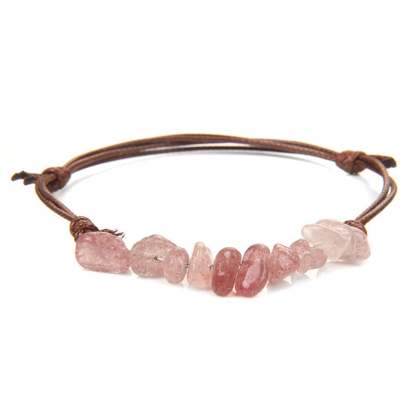 Woven Agate Stone Bracelet for Women European Fashion Rope Jewelry Gift for Her Elegant Accessory Elegant Gift