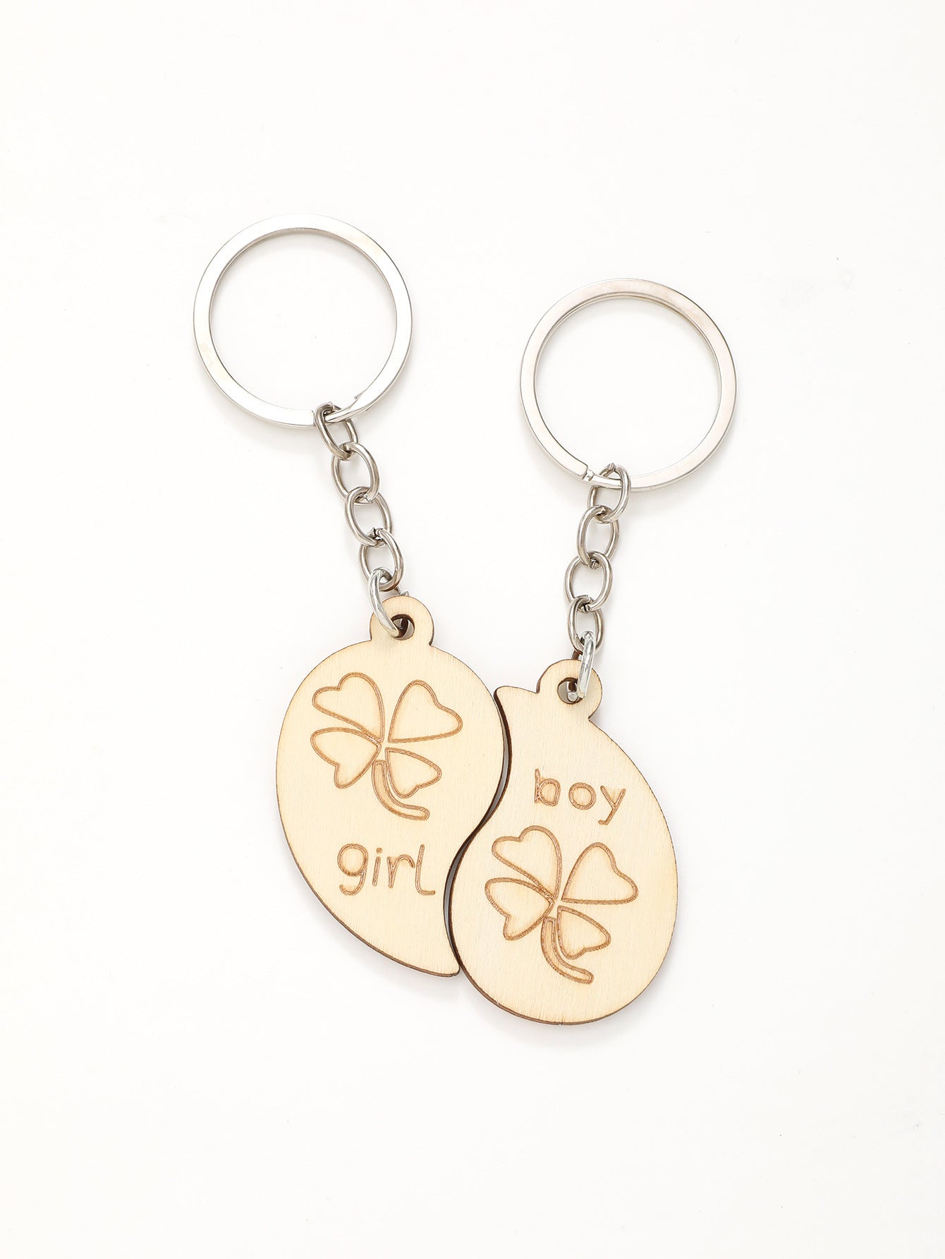 Wooden Couple Keychain Set Perfect Matching Keychains for Him and Her Valentines Day Gift for Couples Gift Now