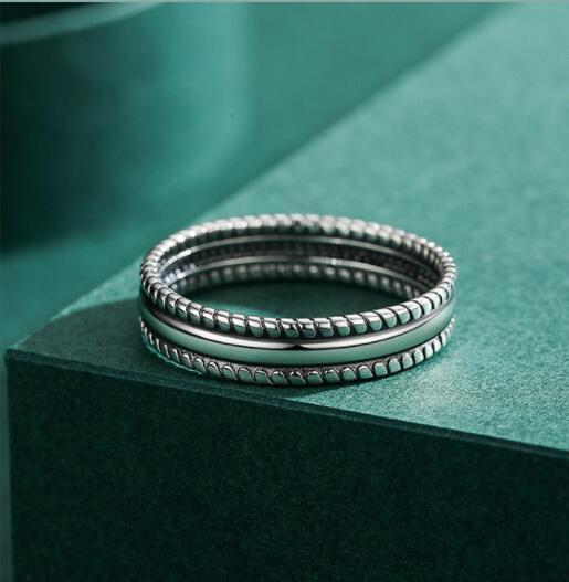 Womens Sterling Silver Rings With Gemstone Inlay Vintage 925 Silver Temperament Ring From Index Finger Fashion