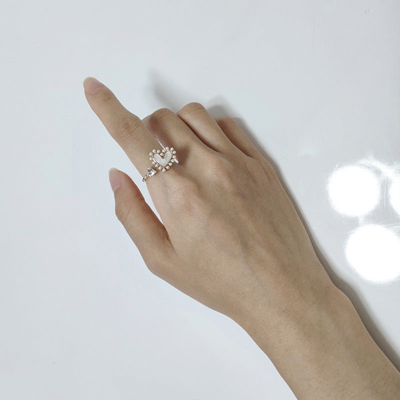 Geometric Alloy Pendant Ring For Women European American Fashion Jewelry Simple Design Statement Accessory New