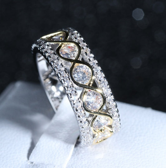 Zircon Stone Ring for Women Gold Plated Elegant Finger Ring Gift for Birthday and Special Occasions Gift Ideas