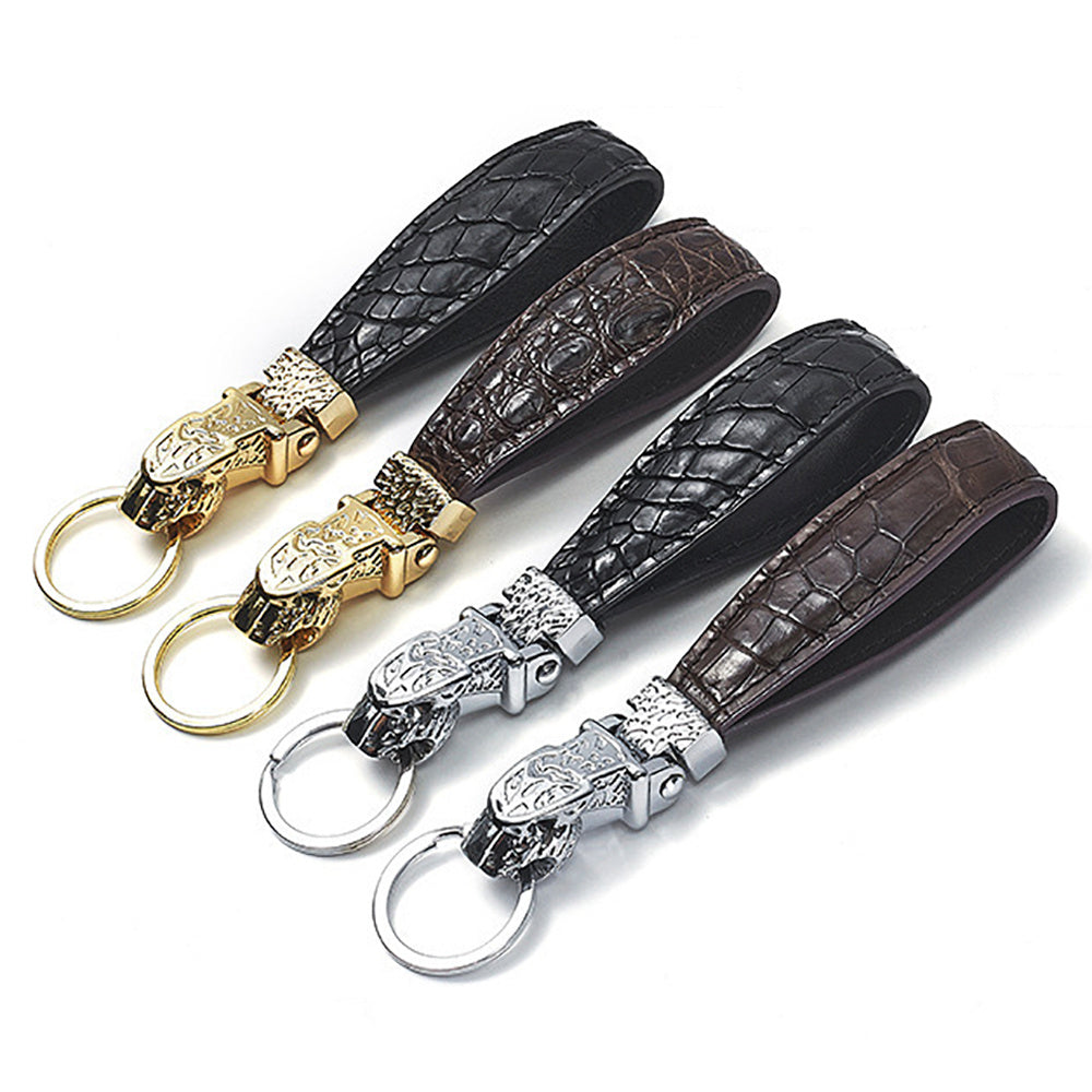 Car Keychain Personalized Durable Zinc Alloy Key Chain For Waist Hanging Chrome Black Gold Black Finish Glossy