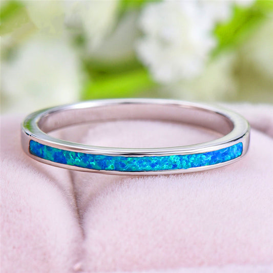 Womens Thin Silver Ring 4mm Geometric Design Electroplated Alloy Jewelry Sizes 5 6 7 8 9 10 11 12 For Her Gift