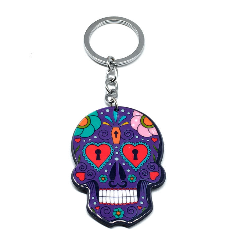Unisex Skull Keychain Fashionable Plastic Key Ring Trendy Accessory For Bags And Keys Cool Holiday Gift For Gifting