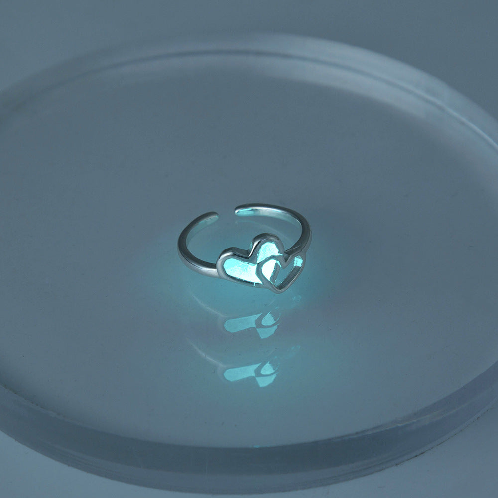 Womens Stainless Steel Ring Five Pointed Star Design With Dripping Oil Finish Trendy Style Jewelry Gift For Her