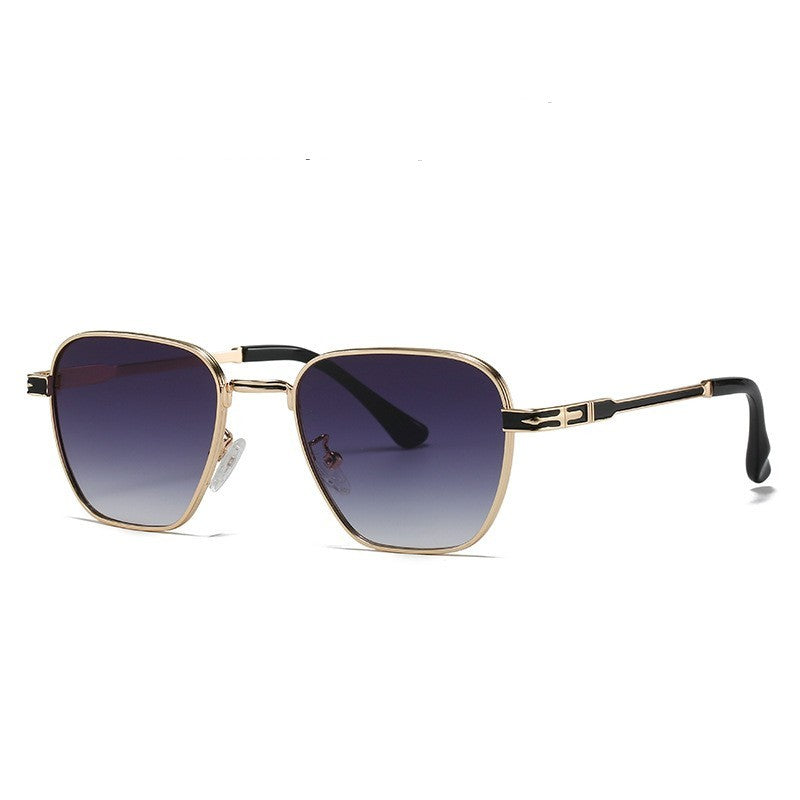 Womens UV400 Full Frame Metal Sunglasses Stylish Eye Protection Enhanced Clarity and Fashionable Eyewear Everyday Wear