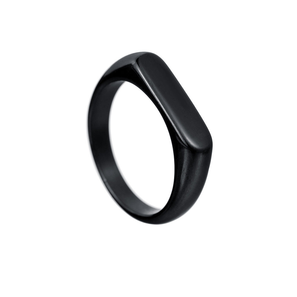 Womens Titanium Steel Ring In Silver Gold Black Simple Elegant 4mm 2 3mm Band Size 7 8 9 10 11 12 Gift For Her