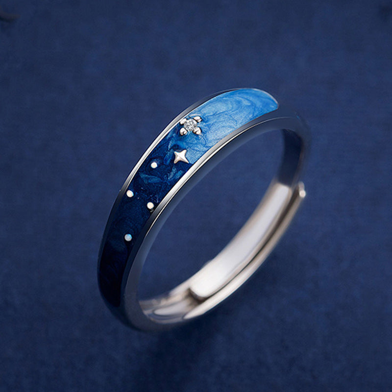 Adjustable Copper Couple Rings for Long Distance Lovers