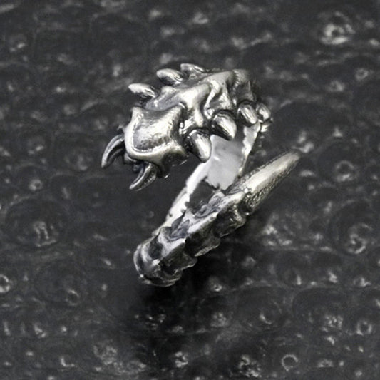 925 Silver Millipede Ring For Women Vintage Insect Design Jewelry Gift Fashion Ring Size 20x26x5mm 12g Great Gift Idea