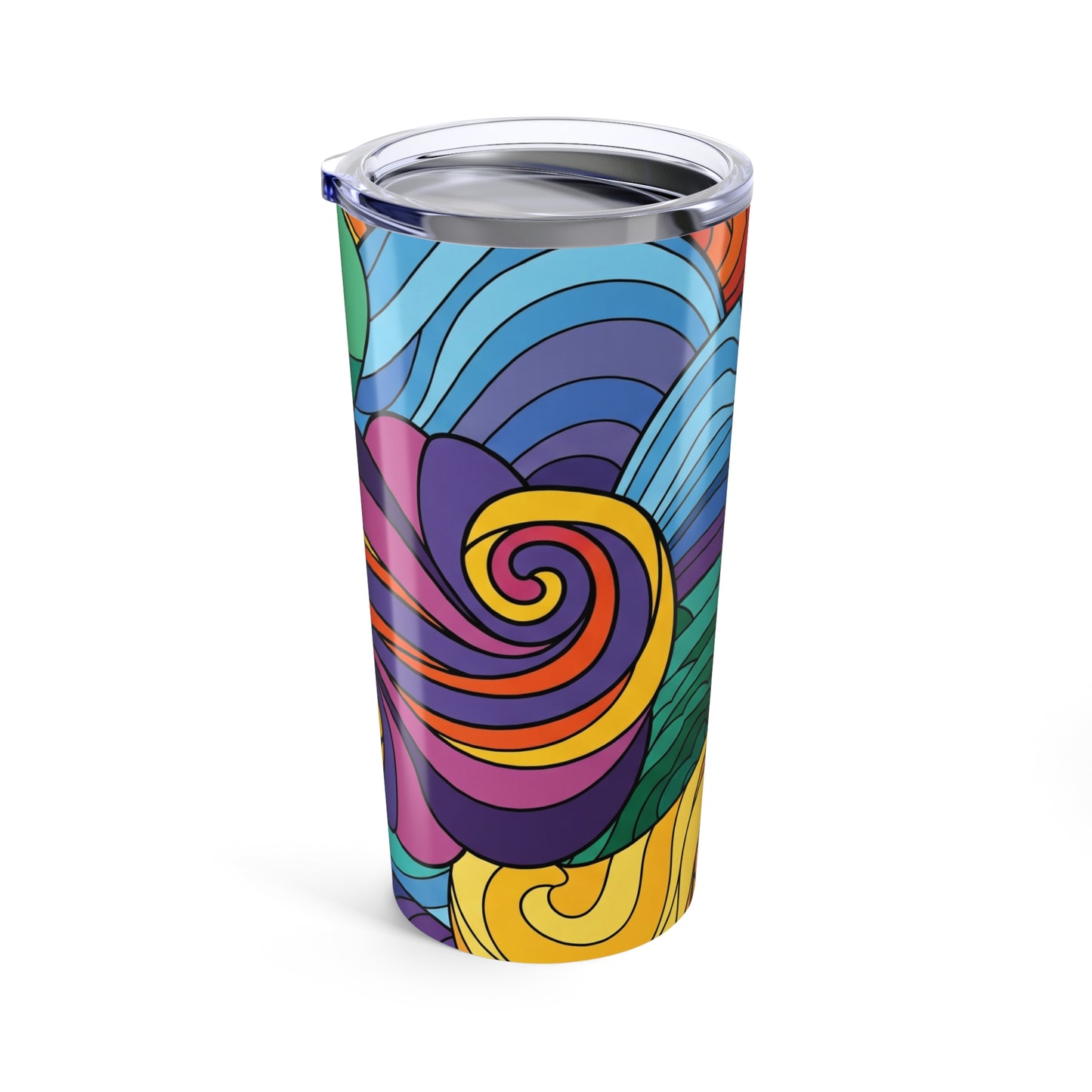 20Oz Stainless Steel Tumbler With Double Wall Insulation Spill Resistant Beverage Container Dishwasher Safe Long