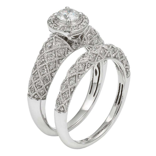 Zirconium Ring For Women Geometric Design White Gold Tone Plated Wedding Engagement Jewelry For Daily Wear Use