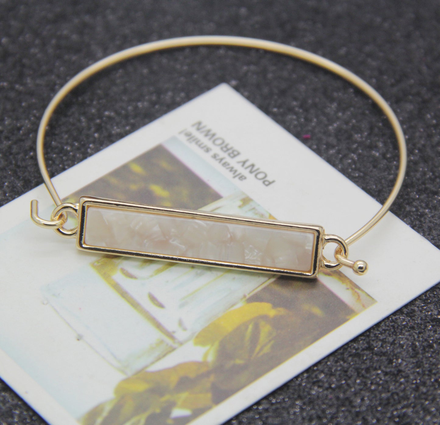 Copper Geometric Bangle Bracelet For Women Electroplated European Style Jewelry Fashion Accessory Sleek Finish