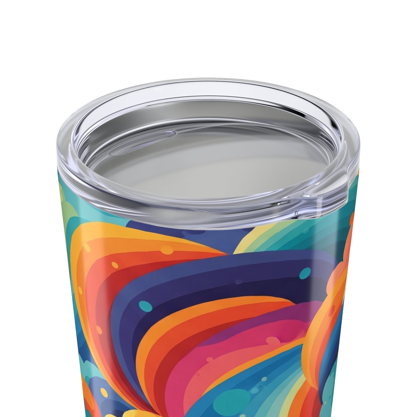 20 Oz Stainless Steel Tumbler With Double Wall Vacuum Insulation Spill Resistant BPA Free Printed Design Drink