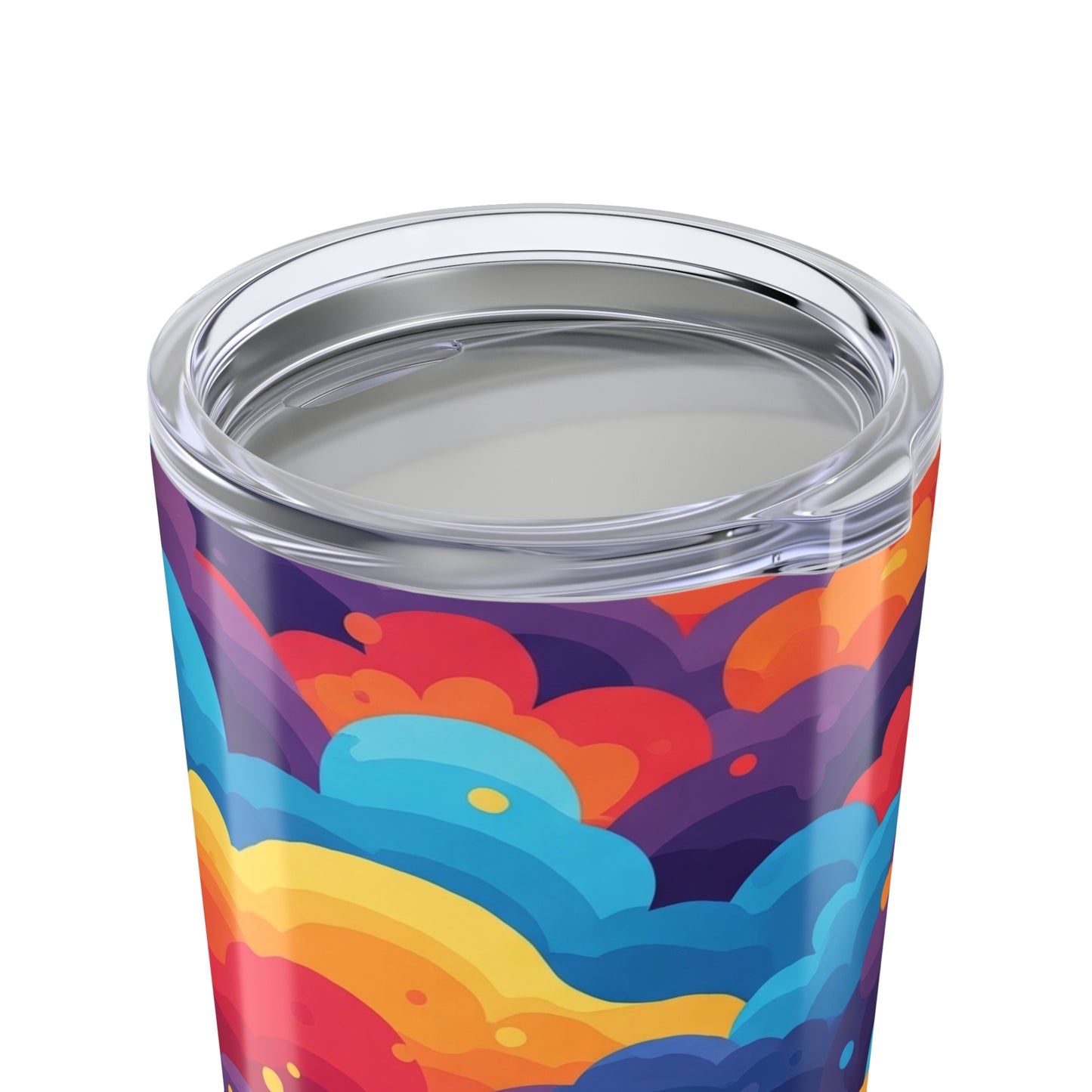 20oz Stainless Steel Tumbler With Double Wall Vacuum Insulation Spill Resistant Printed Art For Hot And Cold