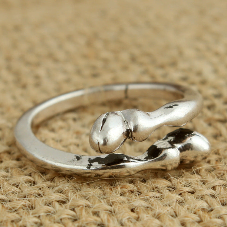 Vintage Silver Horseshoe Couple Rings European Inspired Titanium Design Timeless Elegant Look Ideal Gift For Couples