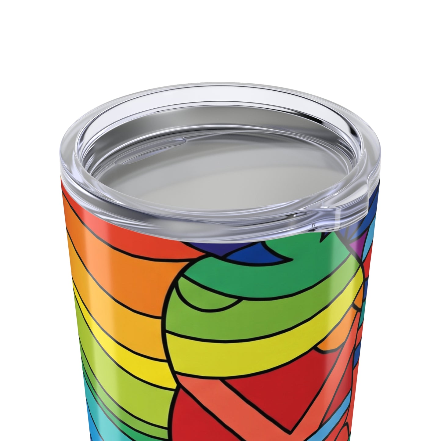 20oz Stainless Steel Tumbler Double Wall Vacuum Insulation Spill Resistant Travel Mug Printed Design Dishwasher