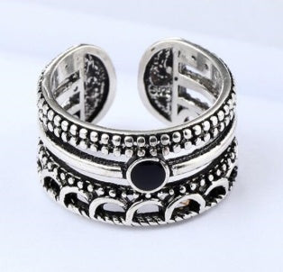 Copper Adjustable Open Ring For Women Retro Fashion Jewelry Anniversary Gift For Birthdays And Elegant Festivals