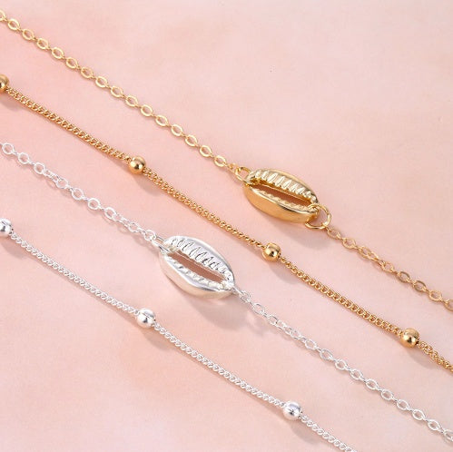 Womens Shell Design Bracelet Electroplated Alloy Extender Chain Simple Fashion Jewelry For Everyday Wear Today