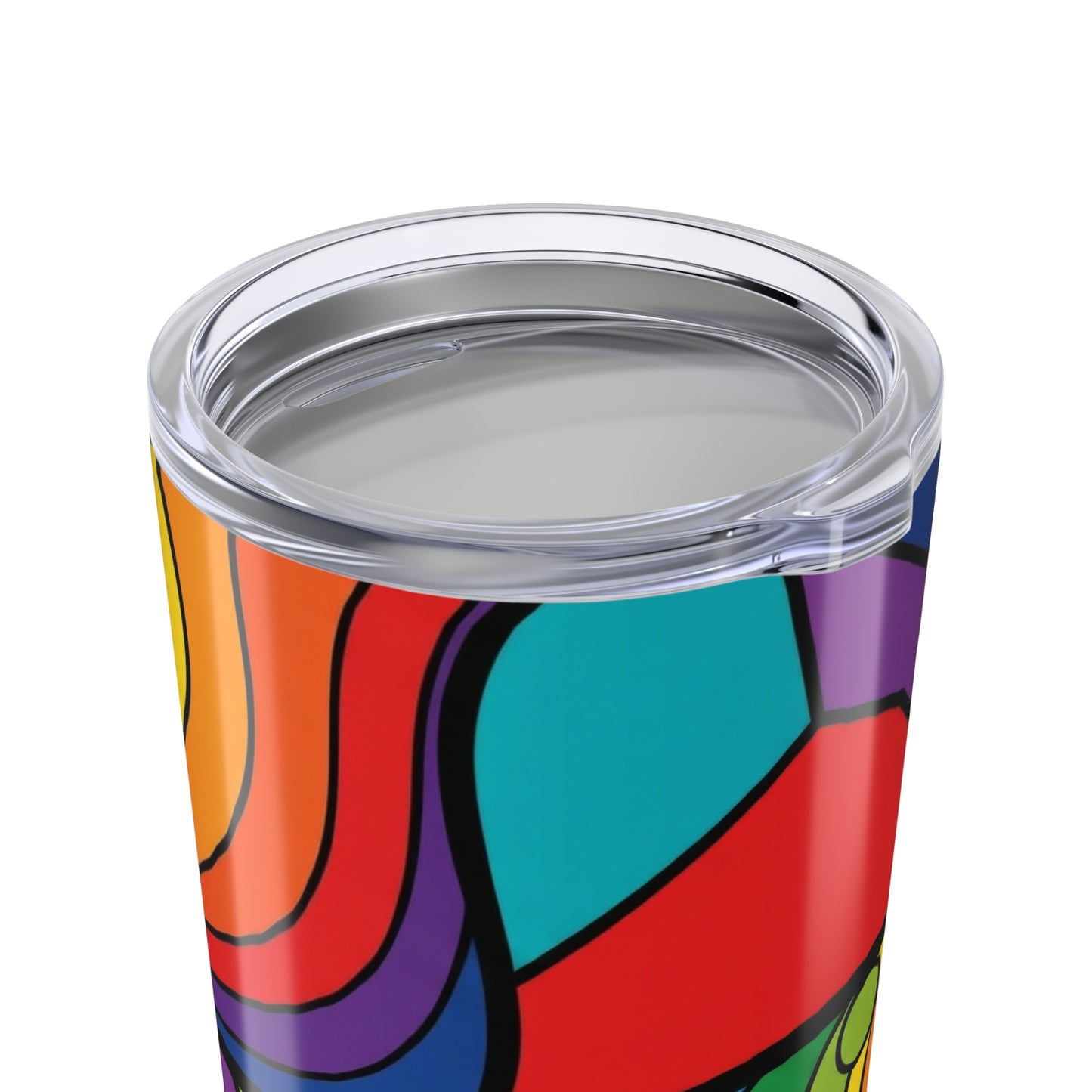 20oz Stainless Steel Tumbler With Printed Artwork Double Wall Vacuum Insulation Spill Resistant Travel Mug Durable