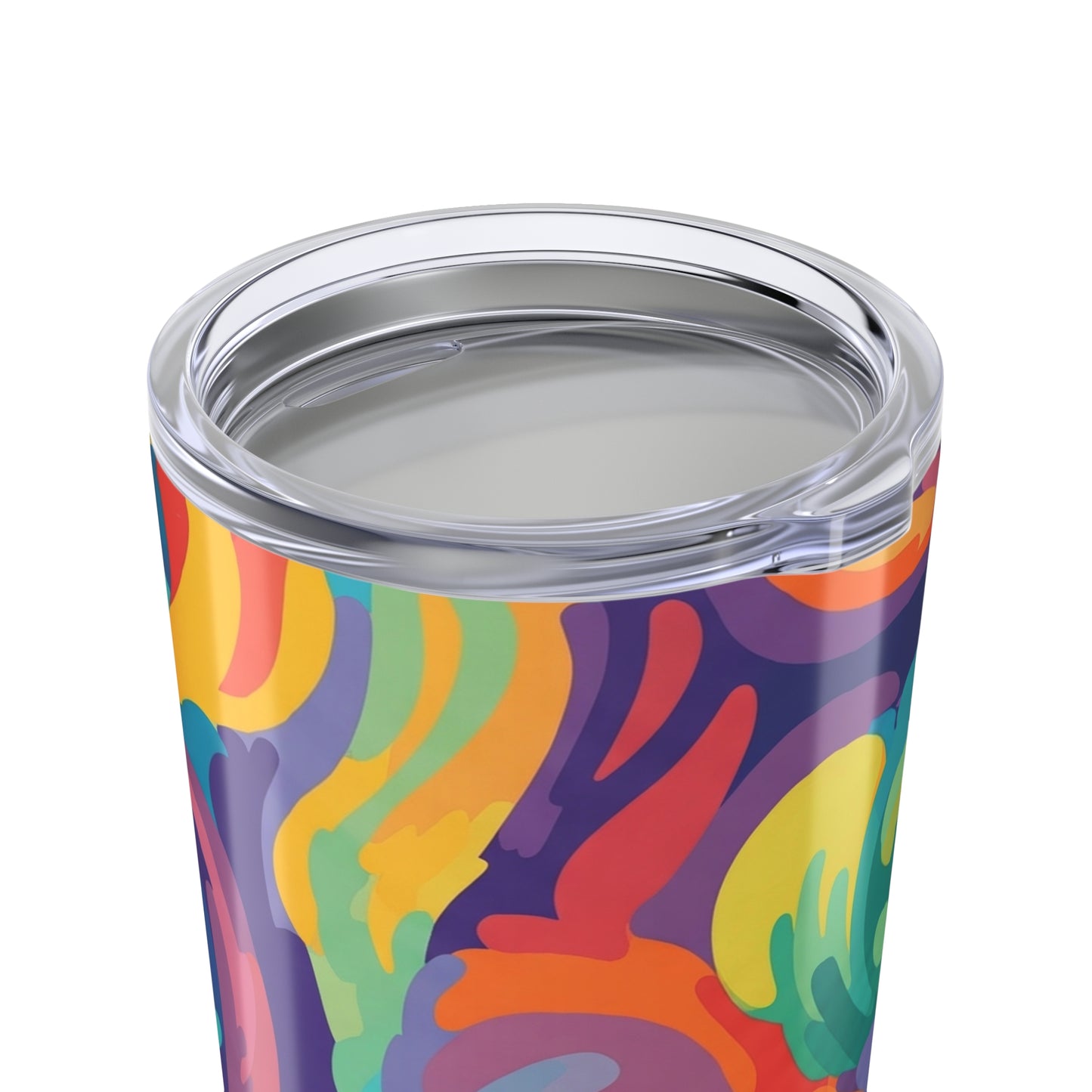 20oz Stainless Steel Tumbler With Printed Artwork Double Wall Vacuum Insulation Spill Resistant Travel Mug For