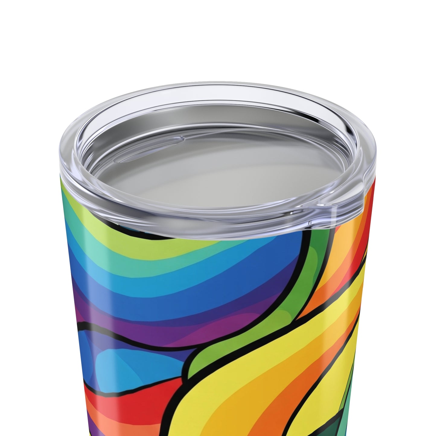 20oz Stainless Steel Tumbler With Double Wall Vacuum Insulation Printed Design Leak Proof Travel Mug Hot Cold
