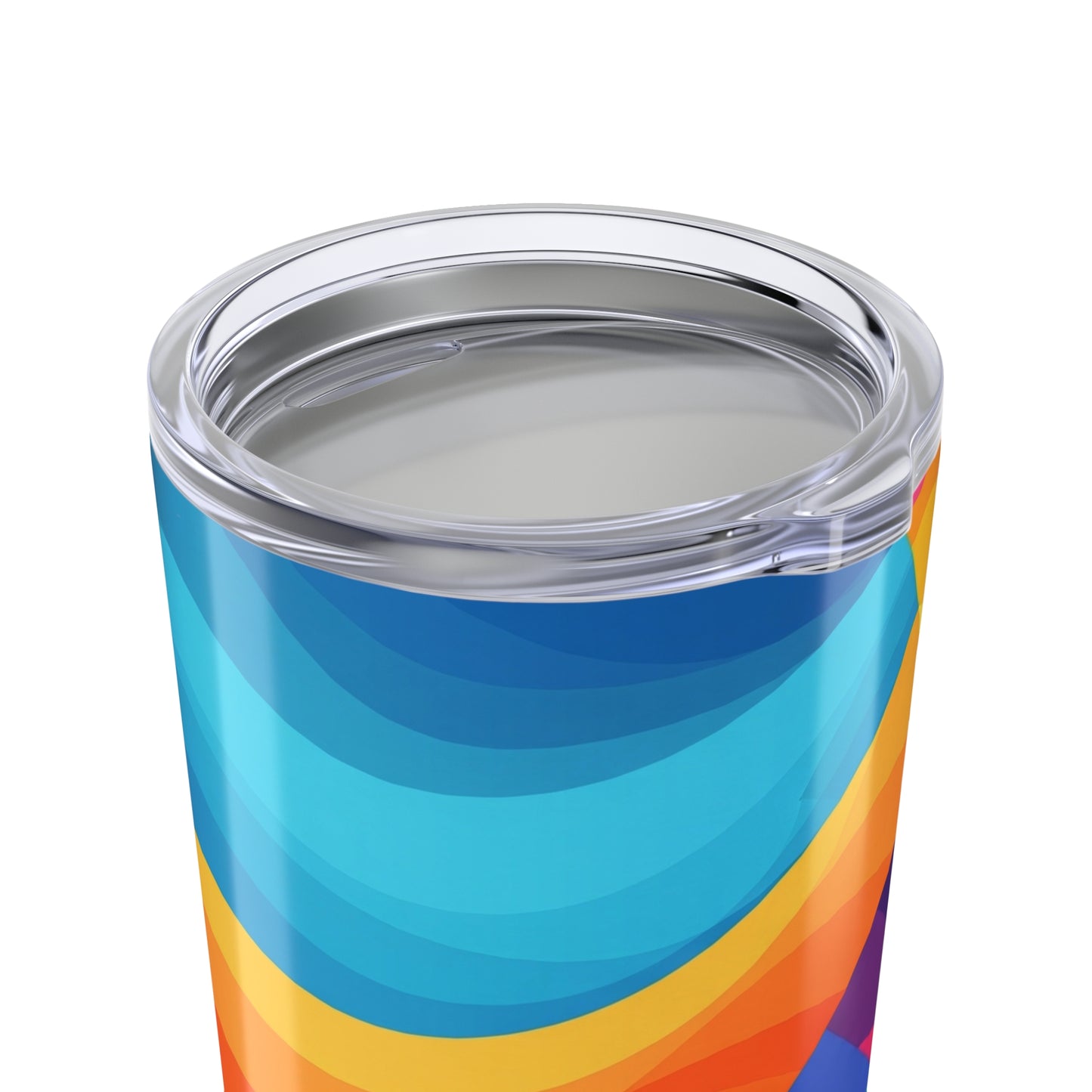 20 Oz Vacuum Insulated Steel Travel Mug With Lid Printed Design Spill Resistant Durable For Hot And Cold Beverages