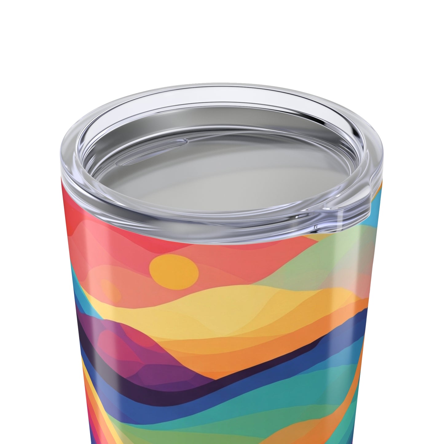 20 Ounce Stainless Steel Printed Design Tumbler With Double Wall Vacuum Insulation Keeps Beverages Hot Or Cold