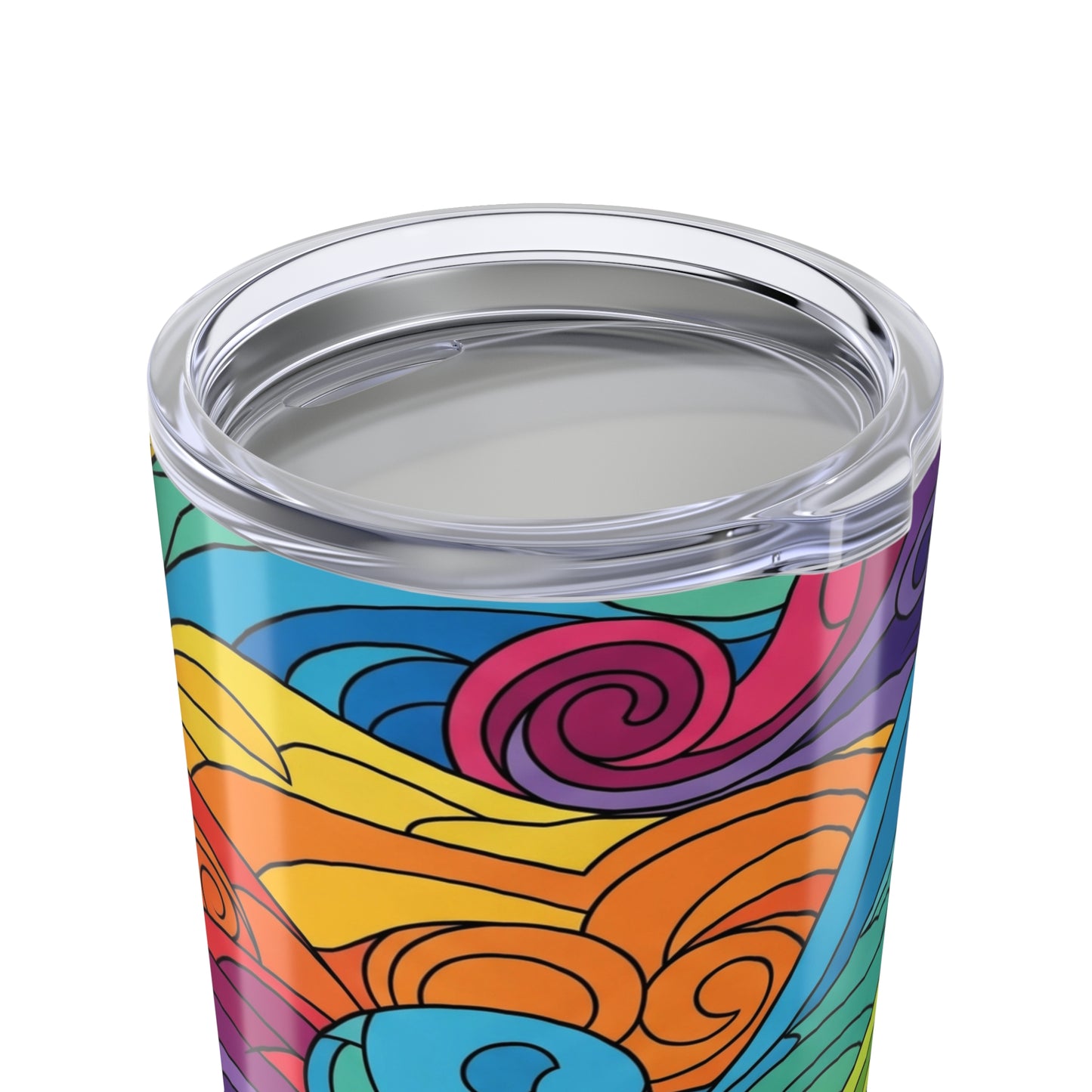 20oz Stainless Steel Tumbler With Vibrant Design Double Wall Vacuum Insulation Leak Proof Lid For Hot Or Cold