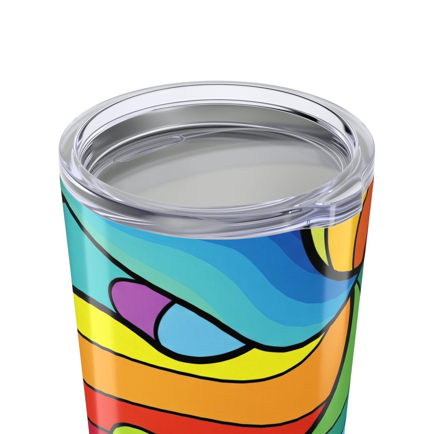 20oz Stainless Steel Tumbler With Printed Design Double Wall Vacuum Insulated Leak Proof Travel Mug With Lid