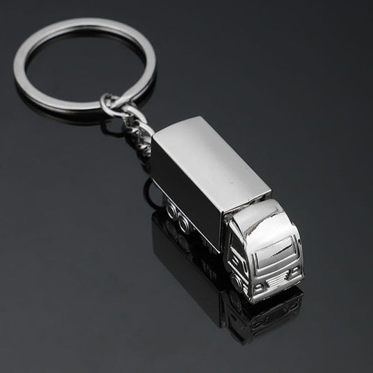 3D Truck Keychain Metal Car Keychain Pendant Zinc Alloy Keychain Novelty Keyring Unique Car Accessory Gift Car