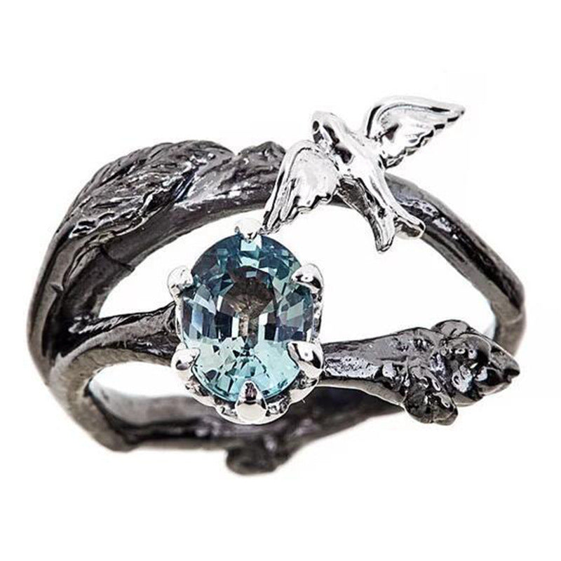 Matching Couple Rings Set His And Hers Unique Branch Design Metal Rings Elegant Bands For Him And Her Giftable