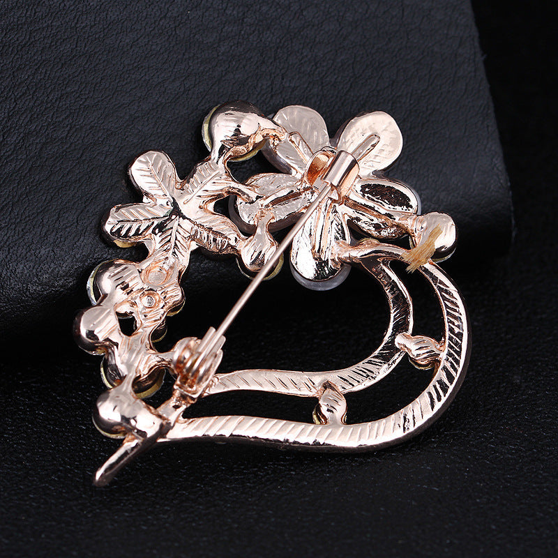 Opal Brooch Alloy Korean Style Womens Animal Pin Accessory
