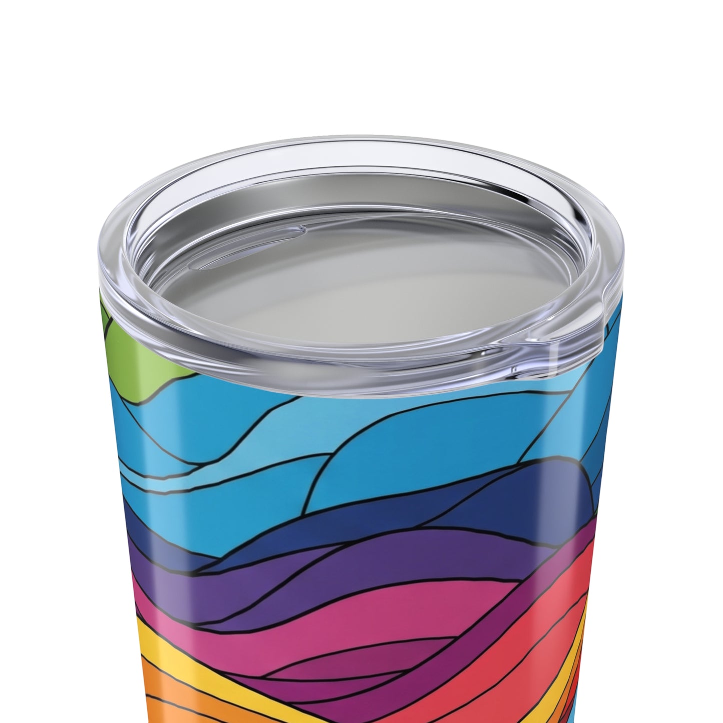 20 Ounce Stainless Steel Tumbler Printed Design Double Wall Vacuum Insulated Spill Resistant Travel Mug For Hot