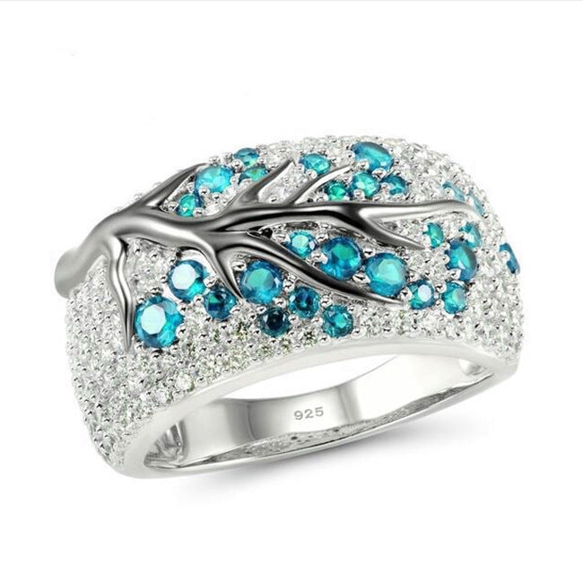 Womens Vintage Handmade Drip Glaze Leaf Twig Ring Brass Geometric Fashion Jewelry Gift For Her Durable Accessory