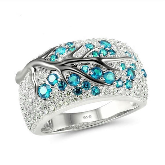 Womens Vintage Handmade Drip Glaze Leaf Twig Ring Brass Geometric Fashion Jewelry Gift For Her Durable Accessory