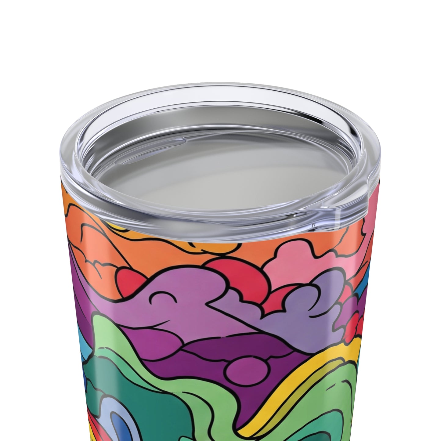 20 Oz Stainless Steel Travel Mug With Double Wall Vacuum Insulation Spill Resistant Design And Printed Artwork