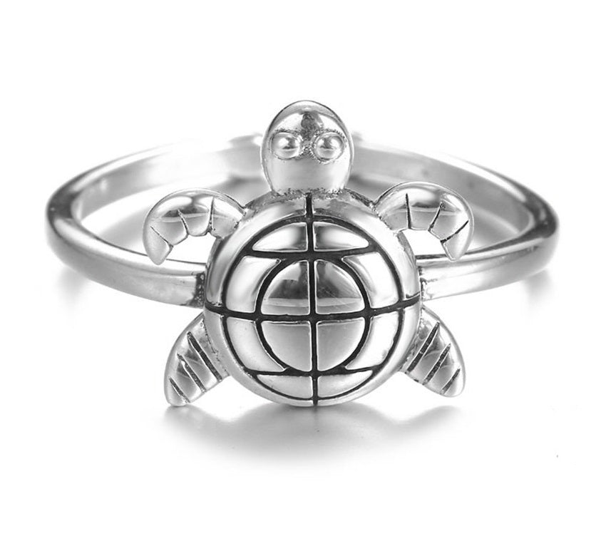 Womens Sterling Silver Turquoise Inlay Ring Geometric Design Unisex 925 Jewelry Everyday Wear Gift For You Now