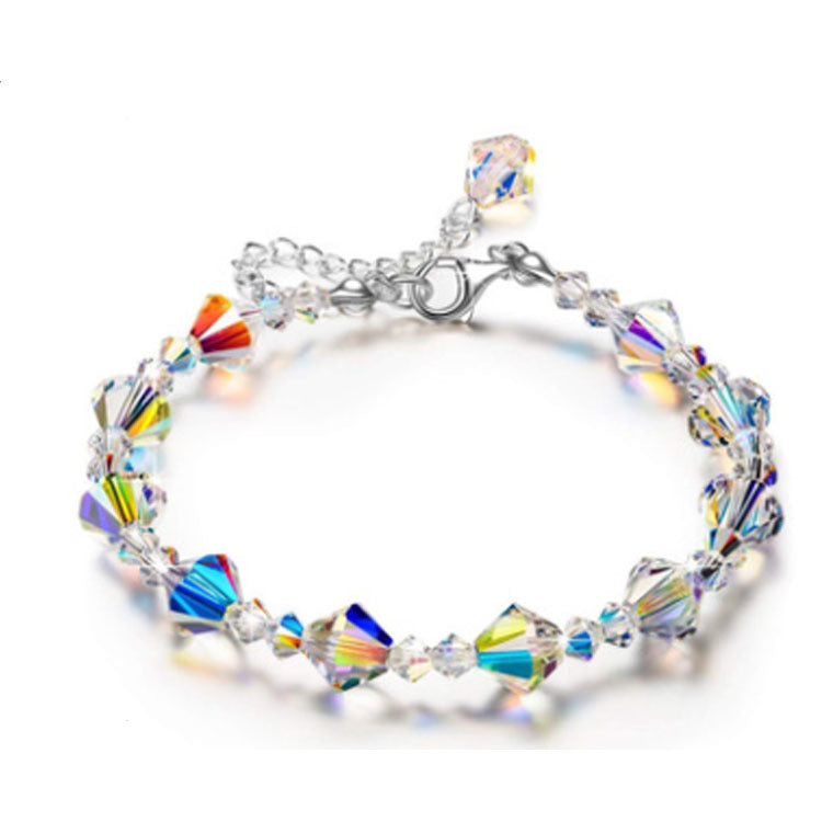 Glass Geometric Bracelet Lightweight Design With Extender Womens Jewelry Gift For Her Special Occasion For You