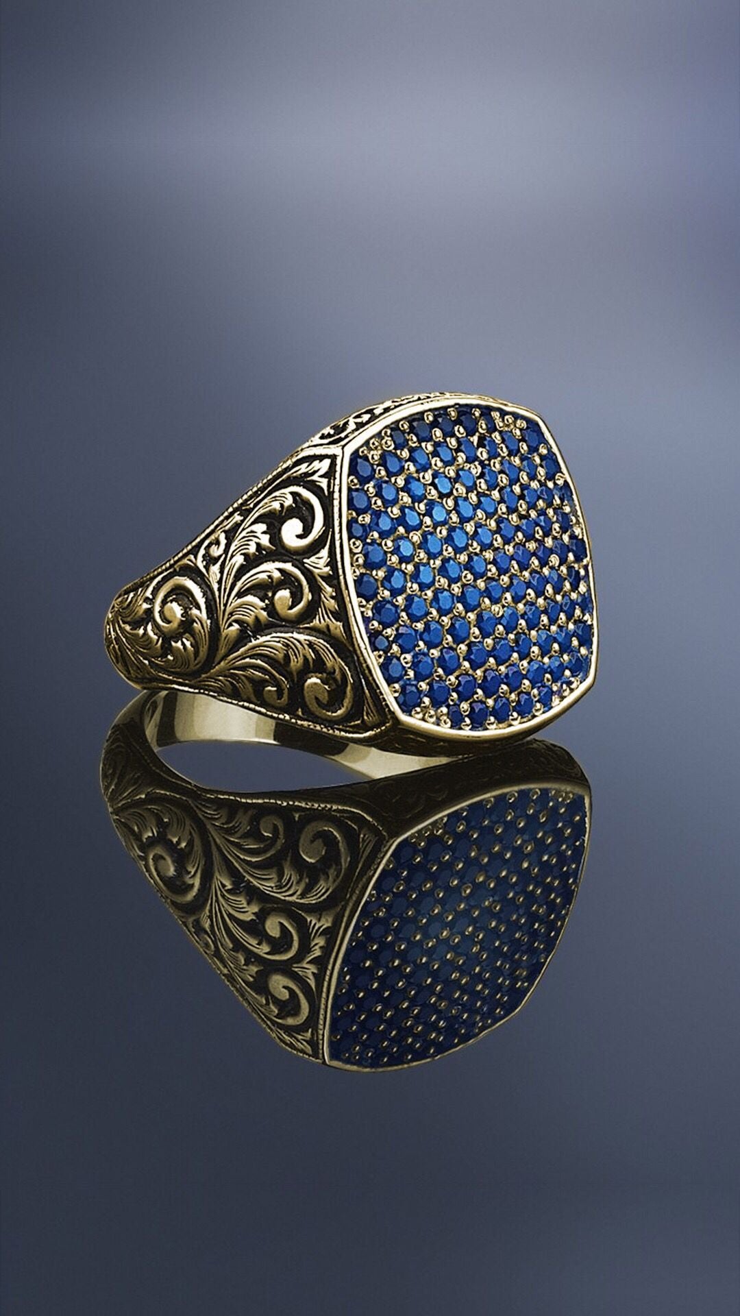 Geometric Alloy Ring European American Design Retro Punk Model Ring Birthday Gift Individually Packed For Fans