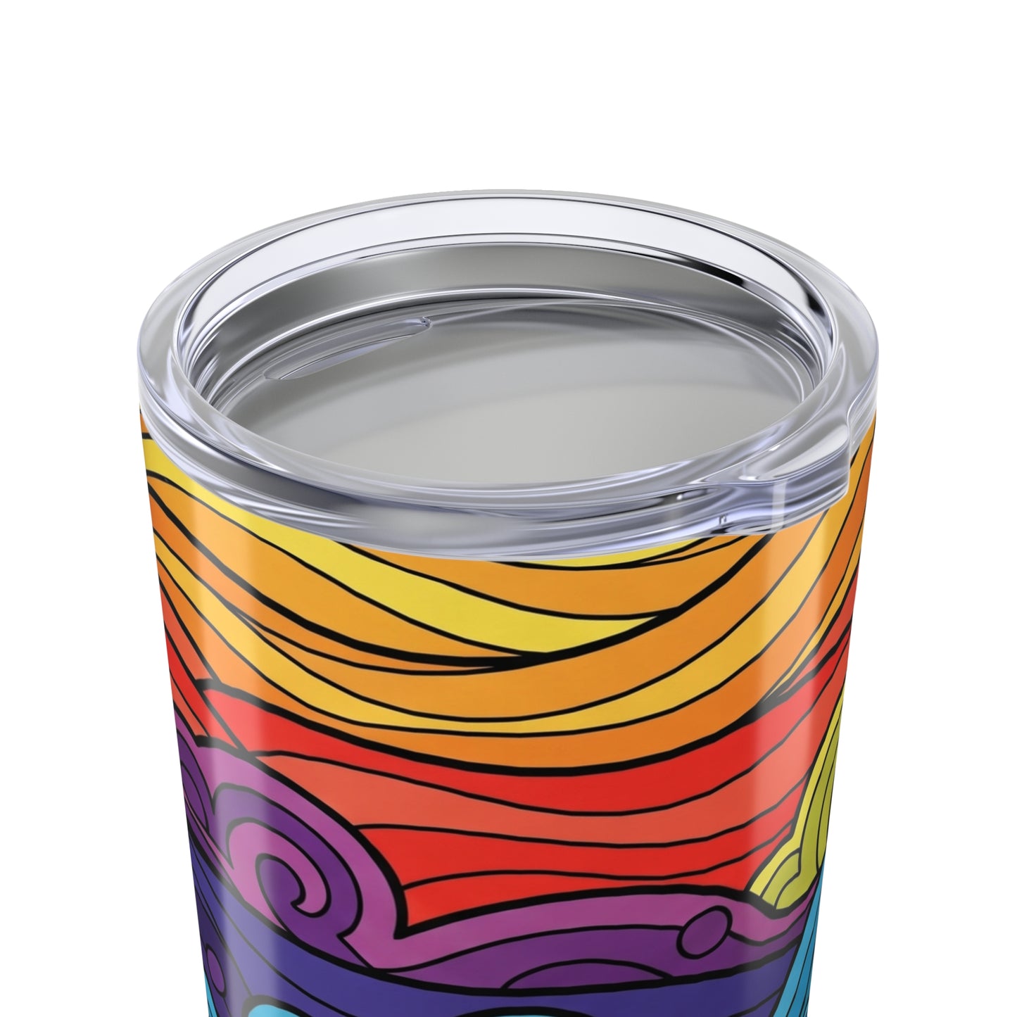 20oz Stainless Steel Printed Travel Mug With Double Wall Vacuum Insulation Leak Proof Durable Dishwasher Safe