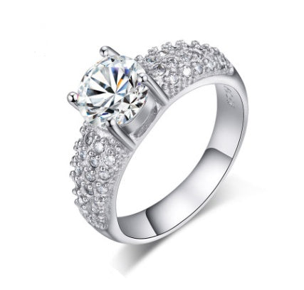 Copper Vintage Ring With Rose And White Gold Plating Geometric Design Sizes 5 To 10 EverydayLook Everyday Glam