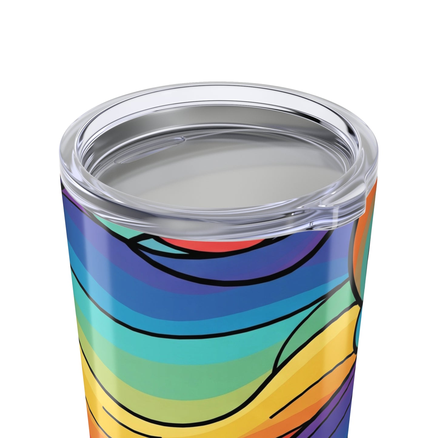20oz Stainless Steel Tumbler With Double Wall Vacuum Insulation Spill Resistant Durable Printed Hot Cold Travel Mug