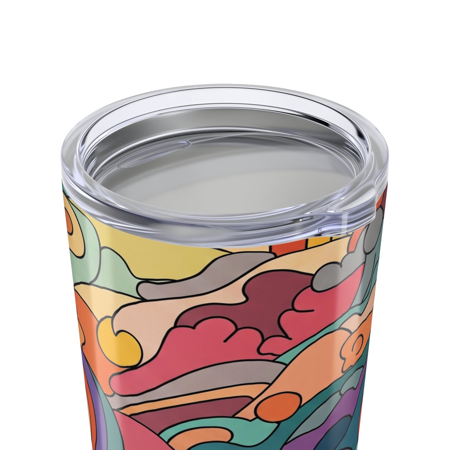 20 Ounce Stainless Steel Tumbler With Double Wall Vacuum Insulation Vibrant Printed Coffee Cup For Everyday