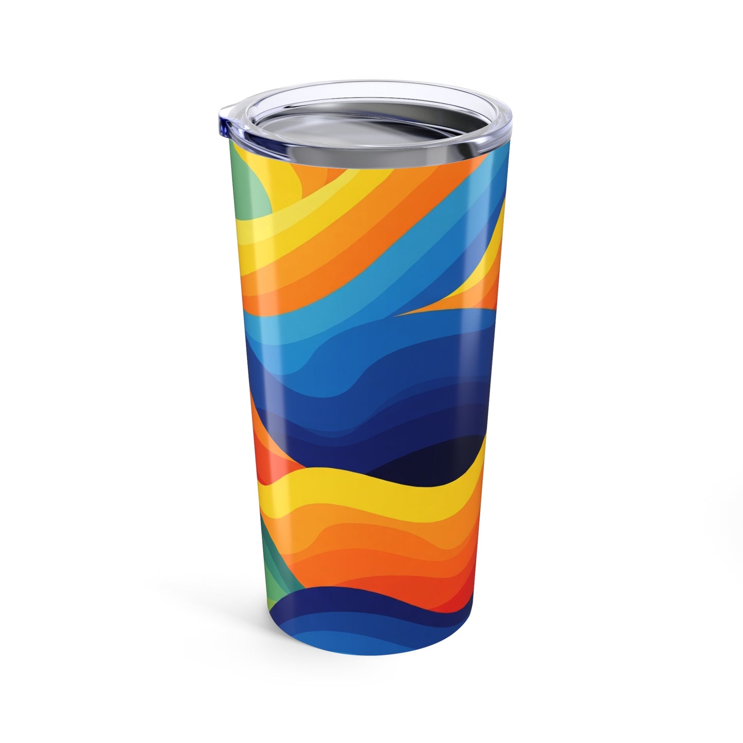 20oz Stainless Steel Printed Tumbler With Double Wall Vacuum Insulation Spill Resistant Durable Thermal Drink