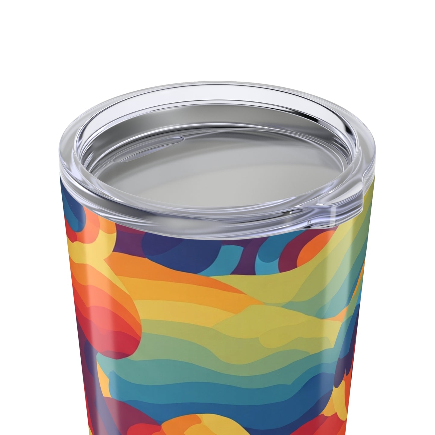 20oz Stainless Steel Printed Tumbler With Double Wall Insulation Keeps Hot And Cold Beverages Spill Resistant