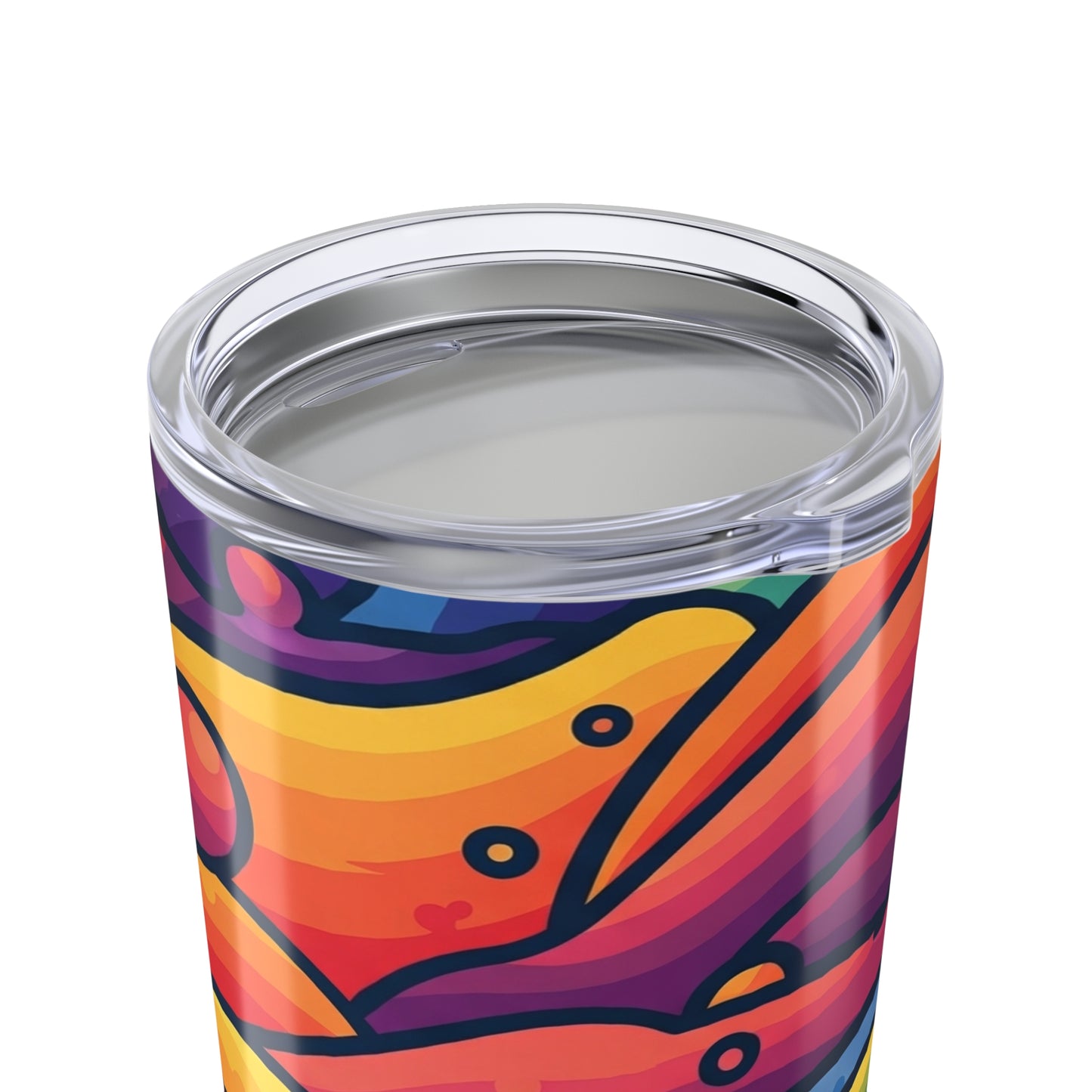20oz Stainless Steel Tumbler Double Wall Vacuum Insulated Leak Proof Travel Mug With Printed Art Dishwasher Safe