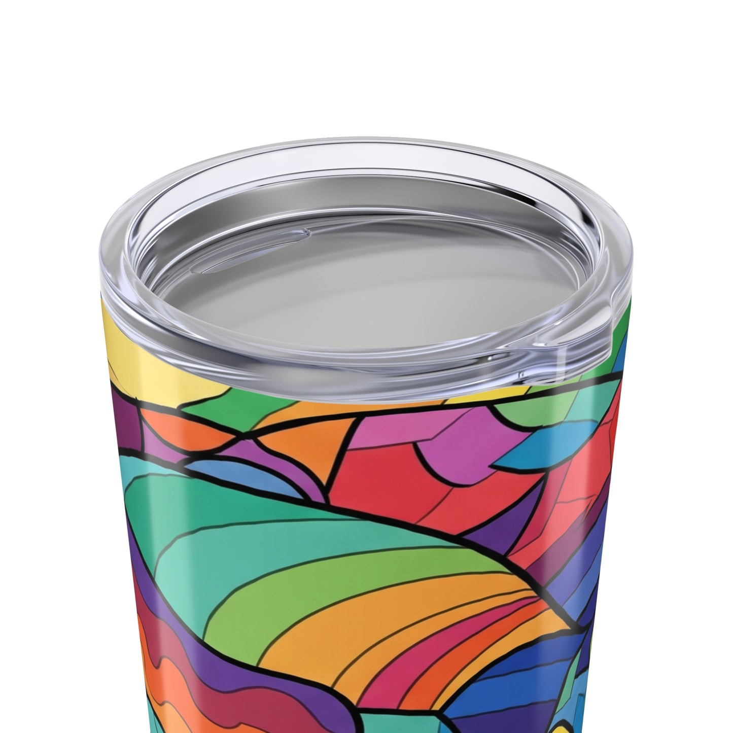 20oz Stainless Steel Travel Mug With Double Wall Vacuum Insulation Spill Resistant Printed Design Coffee Cup