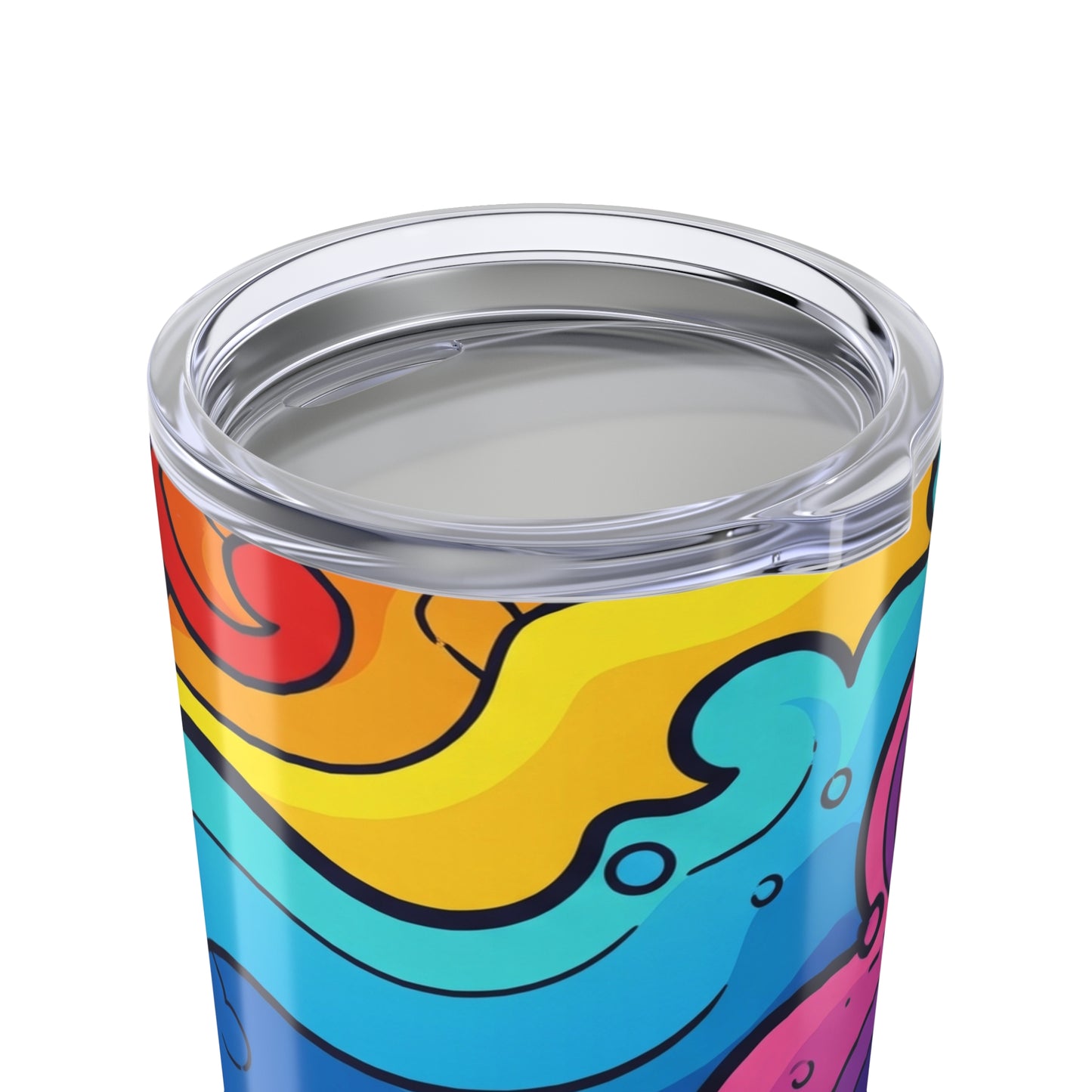 20oz Stainless Steel Printed Tumbler Double Wall Vacuum Insulation Travel Mug Spill Resistant Hot Or Cold Beverage